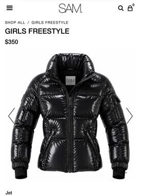 Sam. Girls Freestyle Duck Down Jacket 12